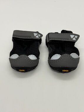 RuffWear Black and Gray Reflective Dog Boots with Vibram Logo